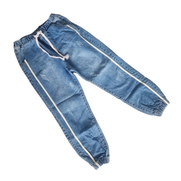 SHEIN Blue Boyfriend Jeans - Picture 2 of 10